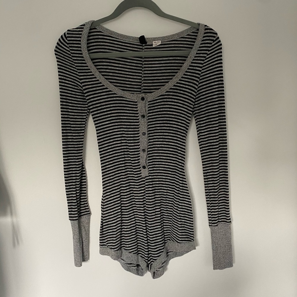 UO Long Sleeve Lounge Romper